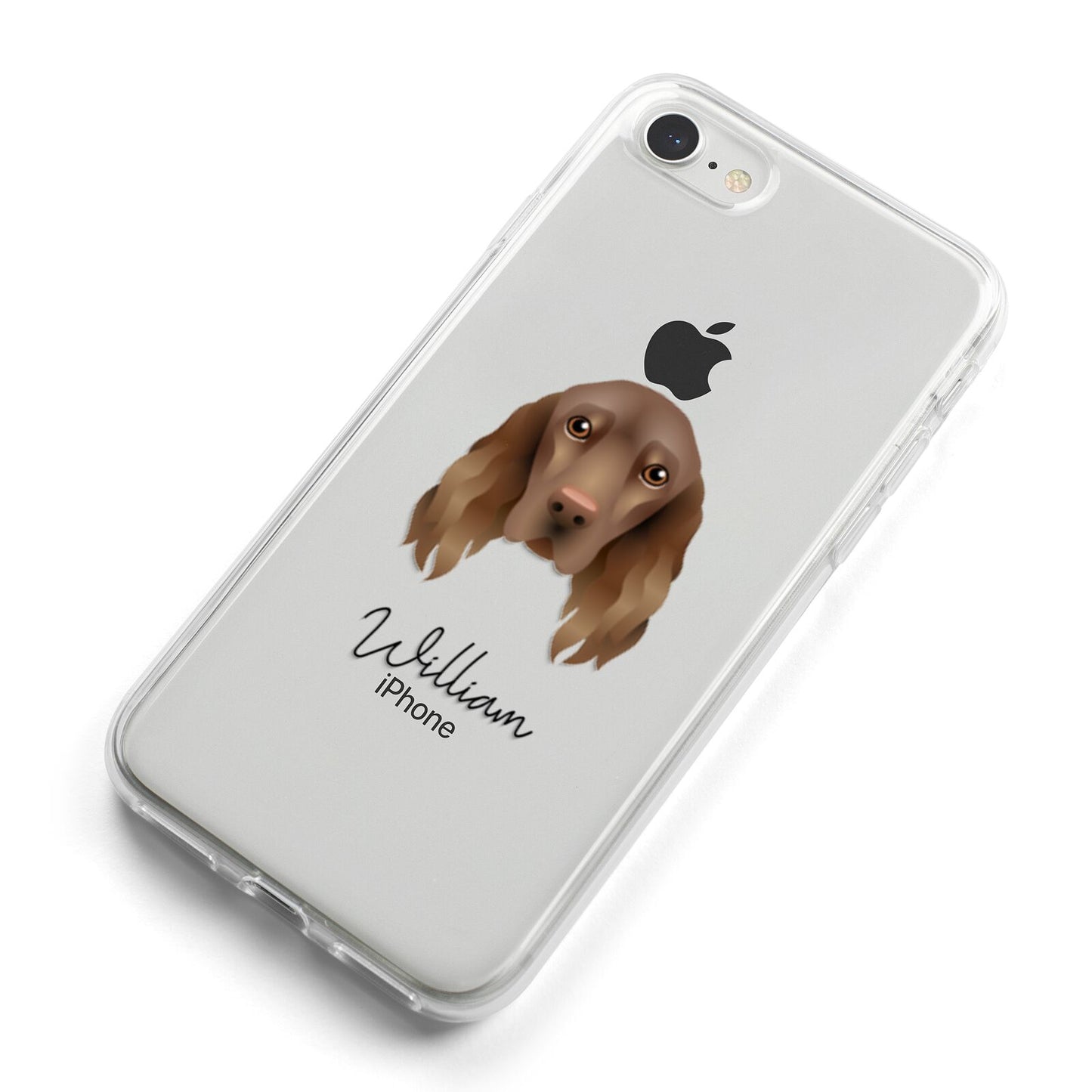Field Spaniel Personalised iPhone 8 Bumper Case on Silver iPhone Alternative Image