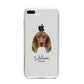 Field Spaniel Personalised iPhone 8 Plus Bumper Case on Silver iPhone