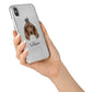 Field Spaniel Personalised iPhone X Bumper Case on Silver iPhone Alternative Image 2