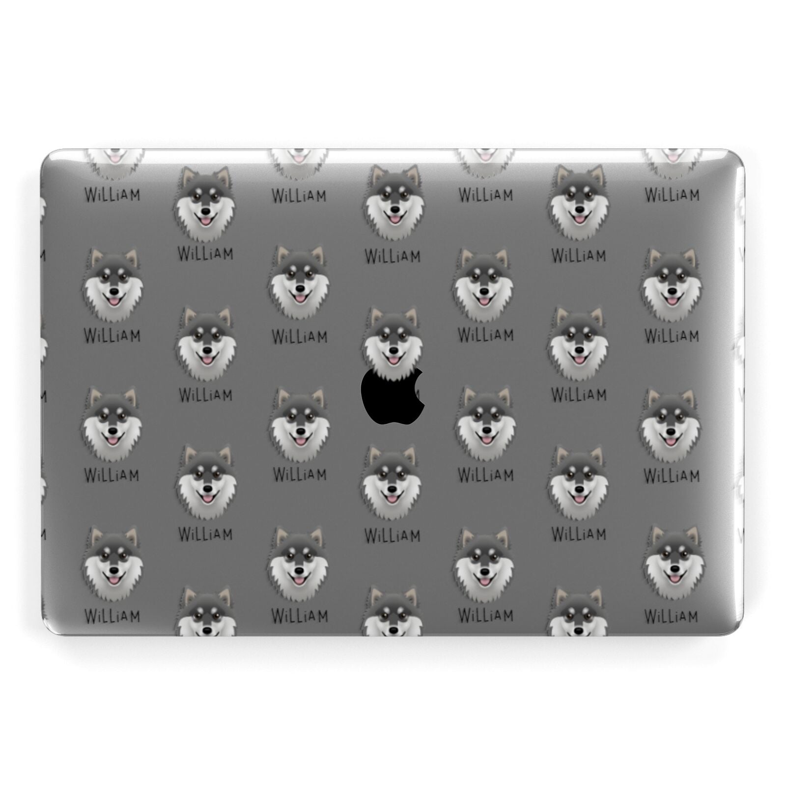Finnish Lapphund Icon with Name Apple MacBook Case