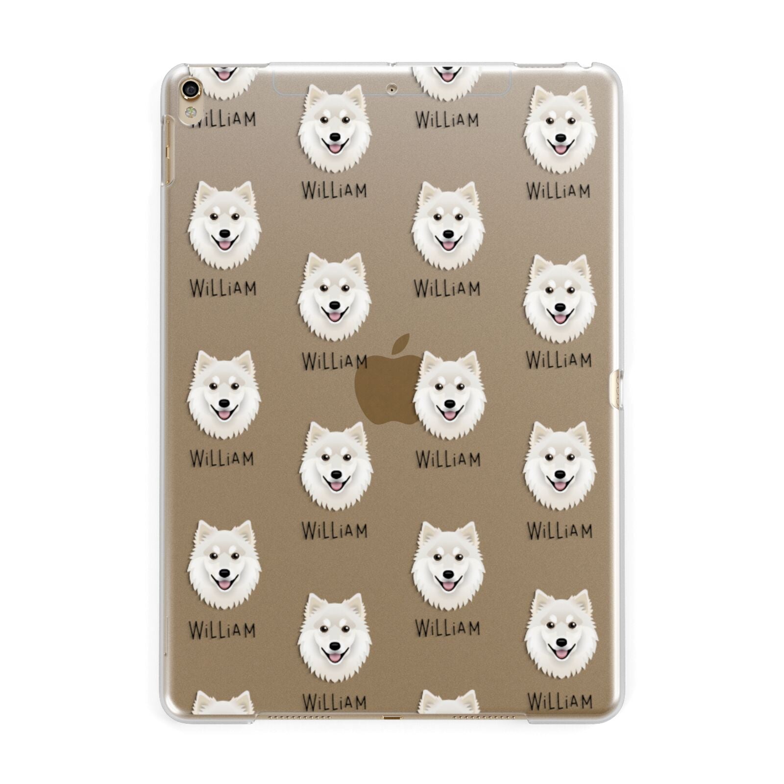 Finnish Lapphund Icon with Name Apple iPad Gold Case