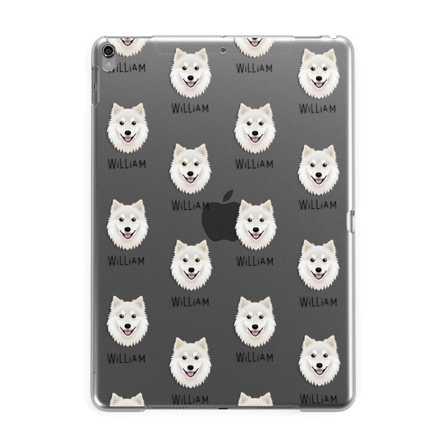 Finnish Lapphund Icon with Name Apple iPad Grey Case