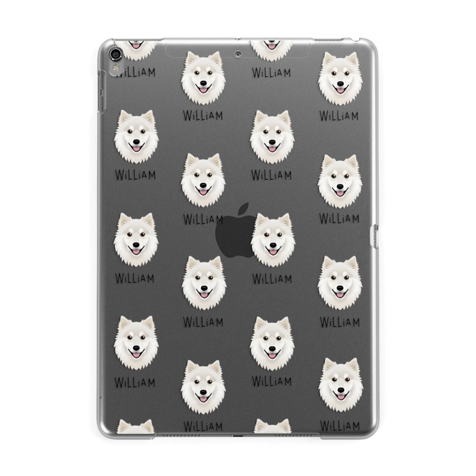 Finnish Lapphund Icon with Name Apple iPad Grey Case