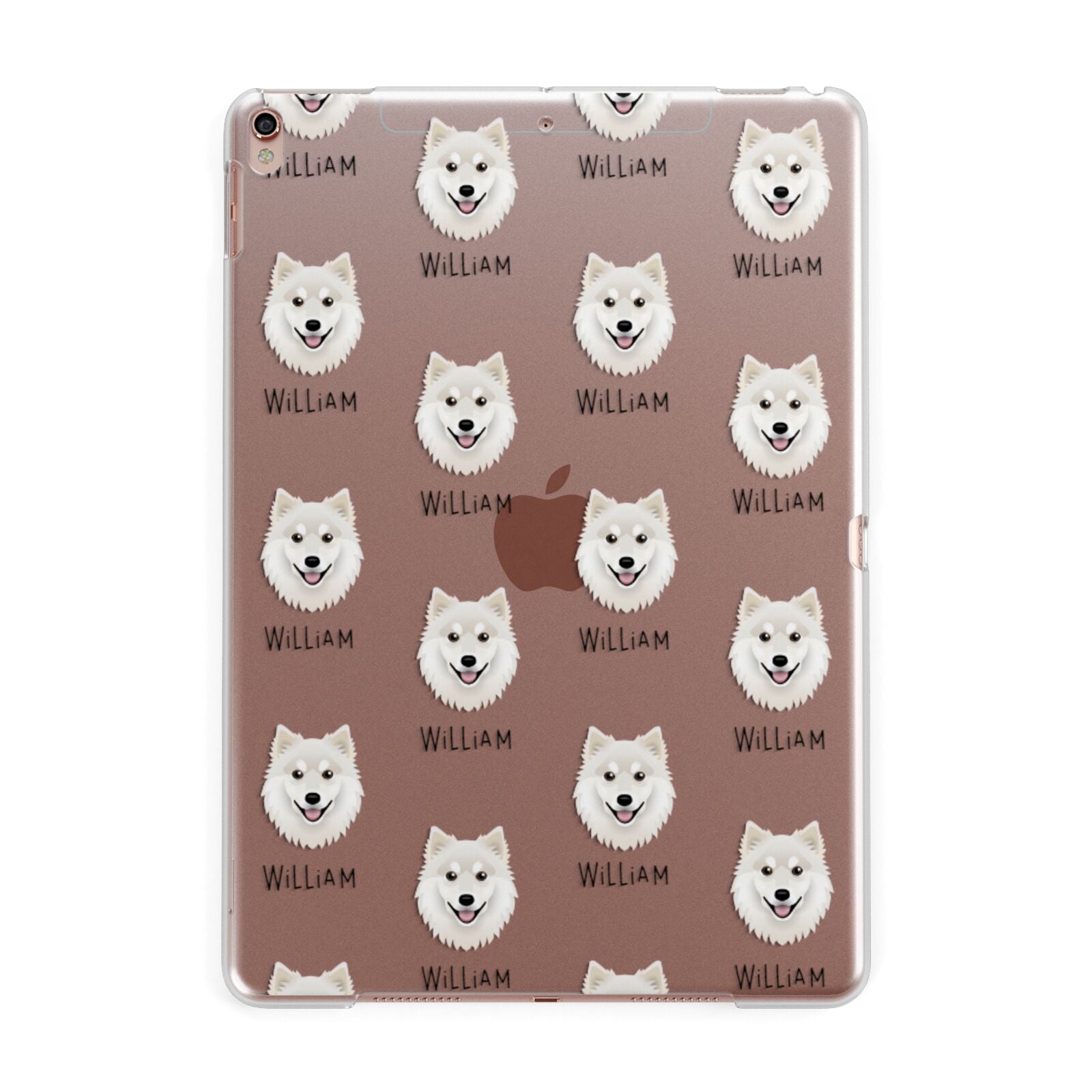 Finnish Lapphund Icon with Name Apple iPad Rose Gold Case