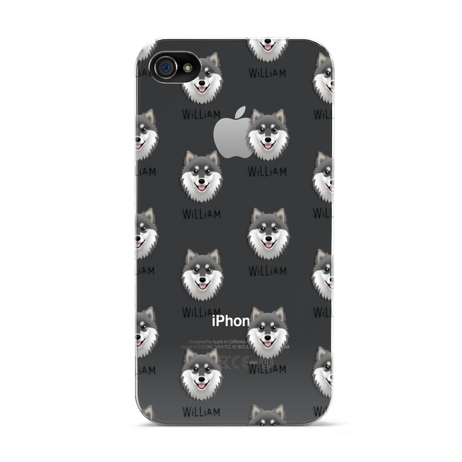 Finnish Lapphund Icon with Name Apple iPhone 4s Case