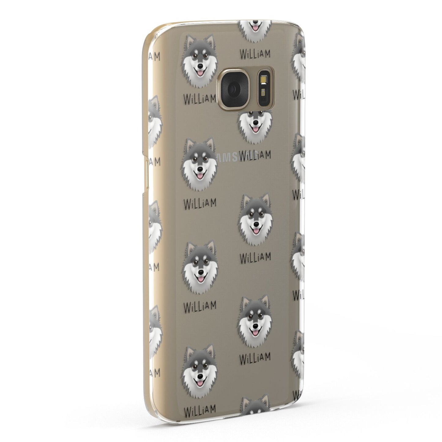 Finnish Lapphund Icon with Name Samsung Galaxy Case Fourty Five Degrees