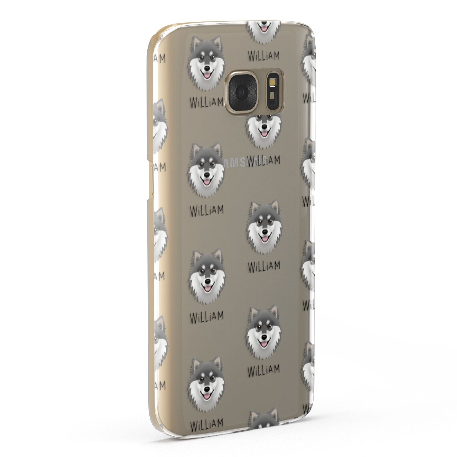 Finnish Lapphund Icon with Name Samsung Galaxy Case Fourty Five Degrees