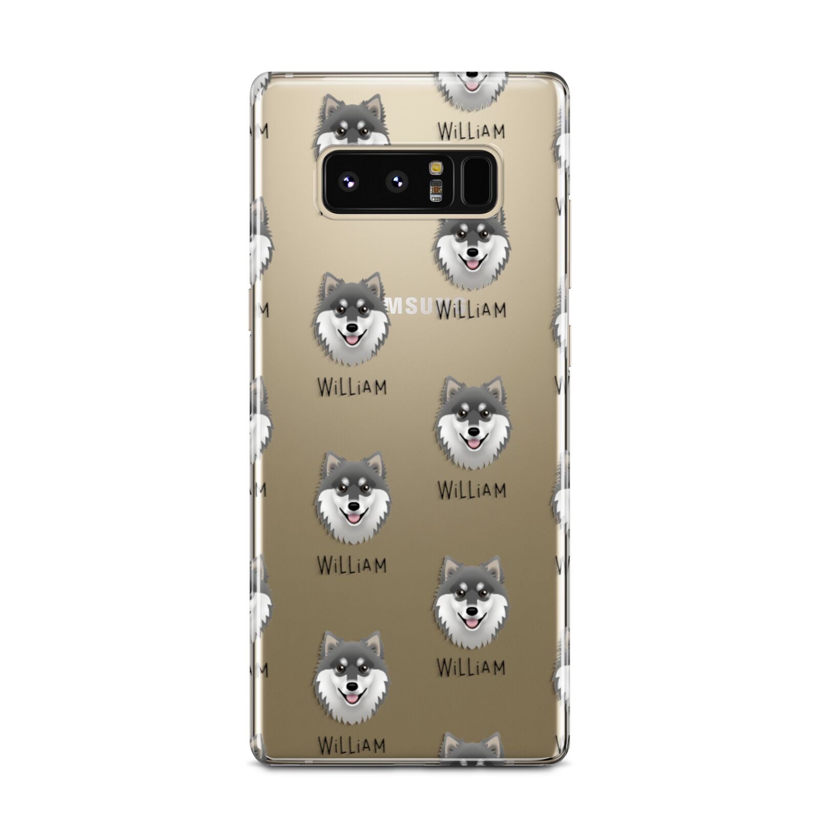 Finnish Lapphund Icon with Name Samsung Galaxy Note 8 Case