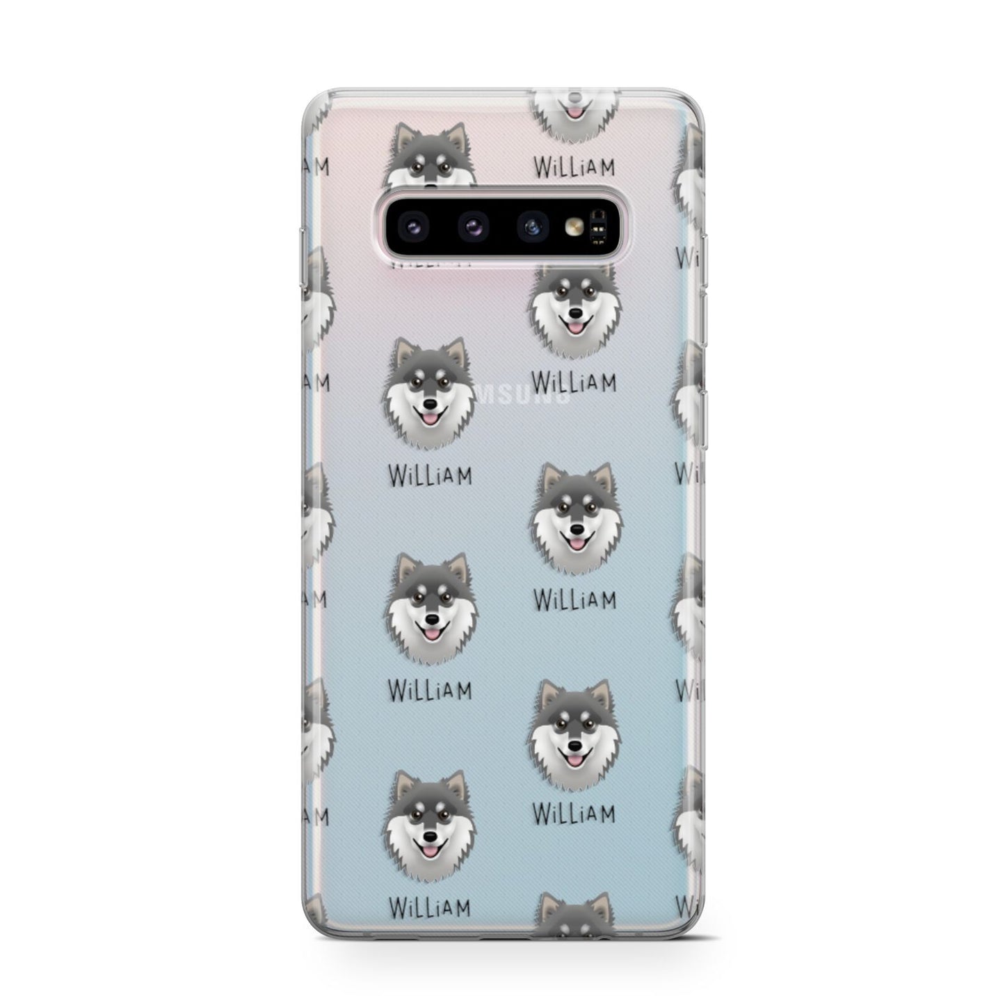 Finnish Lapphund Icon with Name Samsung Galaxy S10 Case