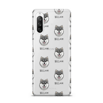 Finnish Lapphund Icon with Name Sony Xperia 10 III Case