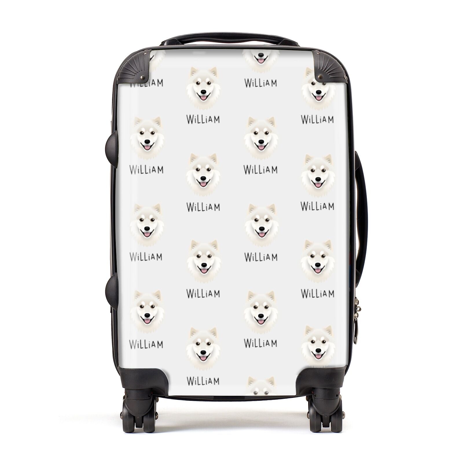 Finnish Lapphund Icon with Name Suitcase