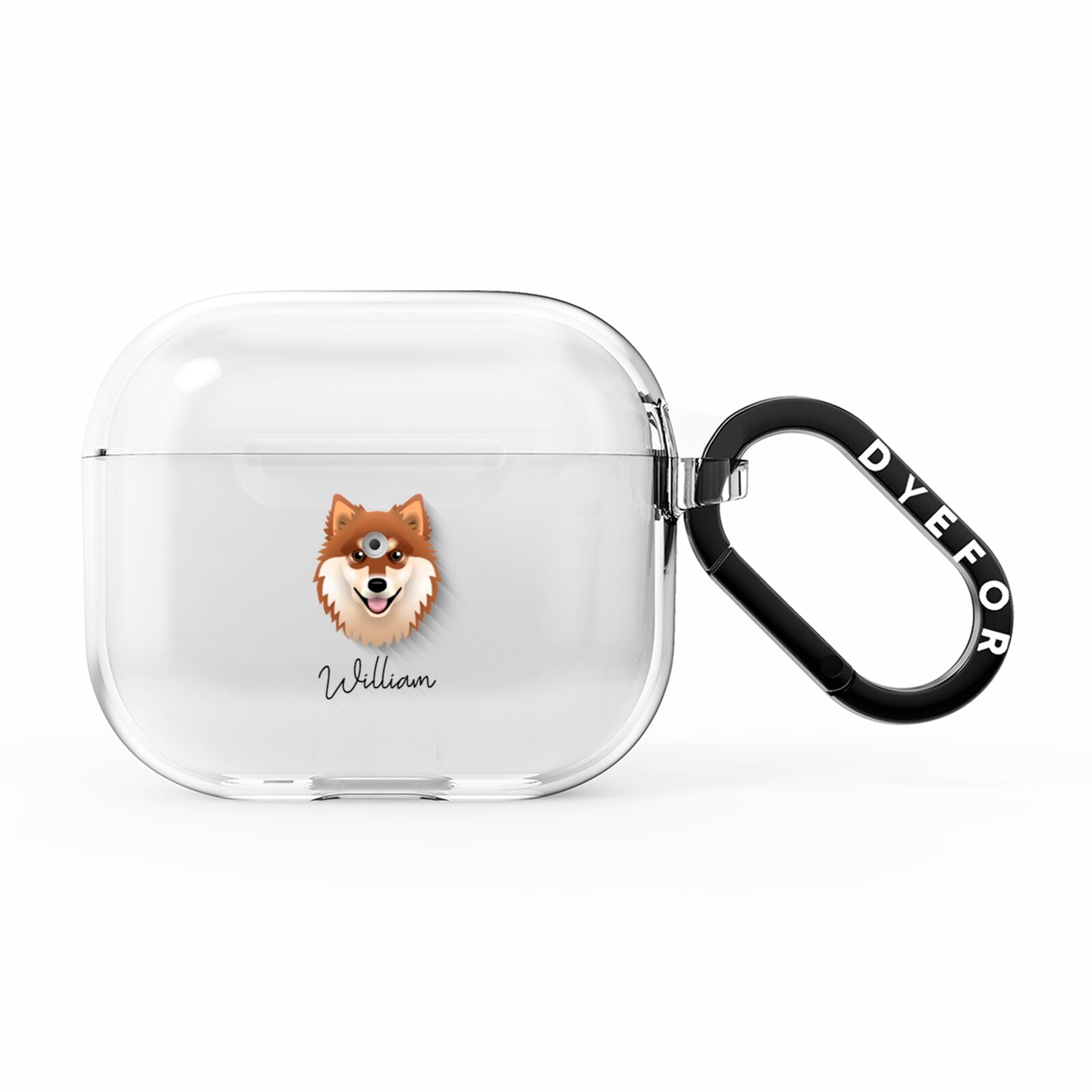 Finnish Lapphund Personalised AirPods Clear Case 3rd Gen