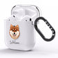 Finnish Lapphund Personalised AirPods Clear Case Side Image