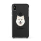Finnish Lapphund Personalised Apple iPhone Xs Max Impact Case Black Edge on Black Phone