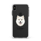 Finnish Lapphund Personalised Apple iPhone Xs Max Impact Case White Edge on Black Phone