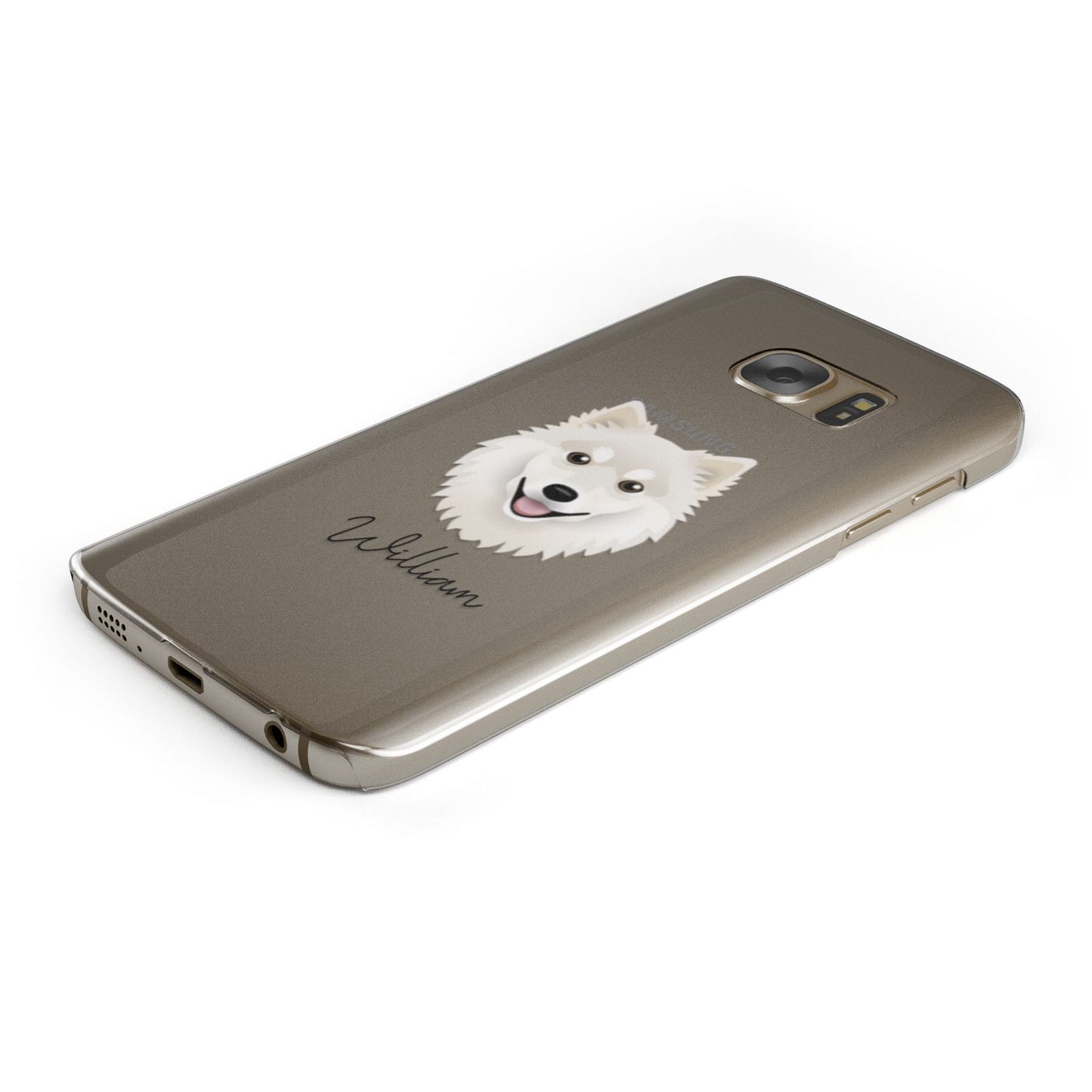 Finnish Lapphund Personalised Samsung Galaxy Case Bottom Cutout