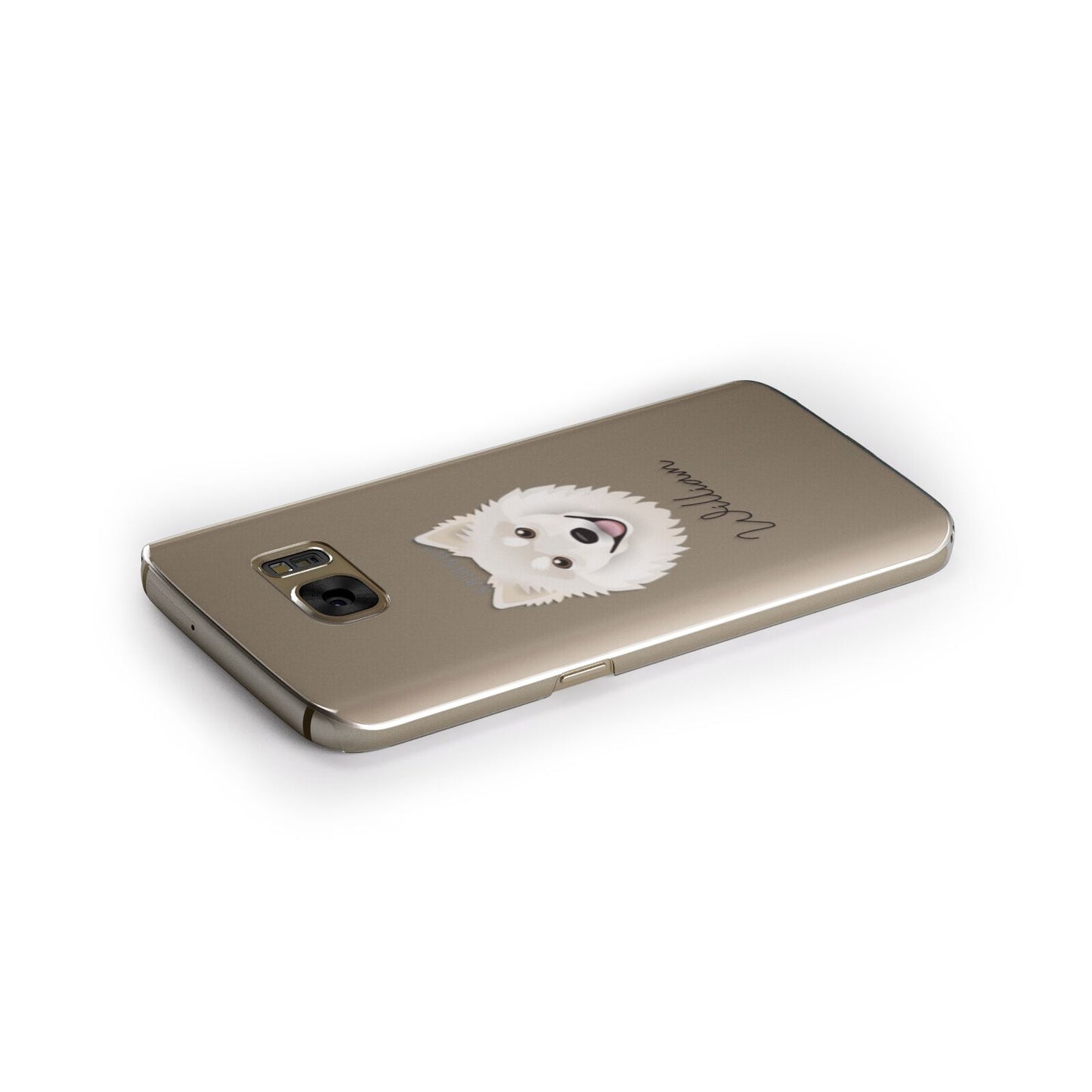 Finnish Lapphund Personalised Samsung Galaxy Case Side Close Up