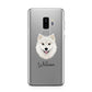 Finnish Lapphund Personalised Samsung Galaxy S9 Plus Case on Silver phone