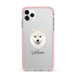 Finnish Lapphund Personalised iPhone 11 Pro Max Impact Pink Edge Case