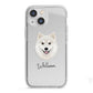 Finnish Lapphund Personalised iPhone 13 Mini TPU Impact Case with White Edges