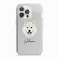 Finnish Lapphund Personalised iPhone 13 Pro TPU Impact Case with White Edges