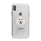 Finnish Lapphund Personalised iPhone X Bumper Case on Silver iPhone Alternative Image 1