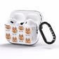 Finnish Spitz Icon with Name AirPods Pro Clear Case Side Image
