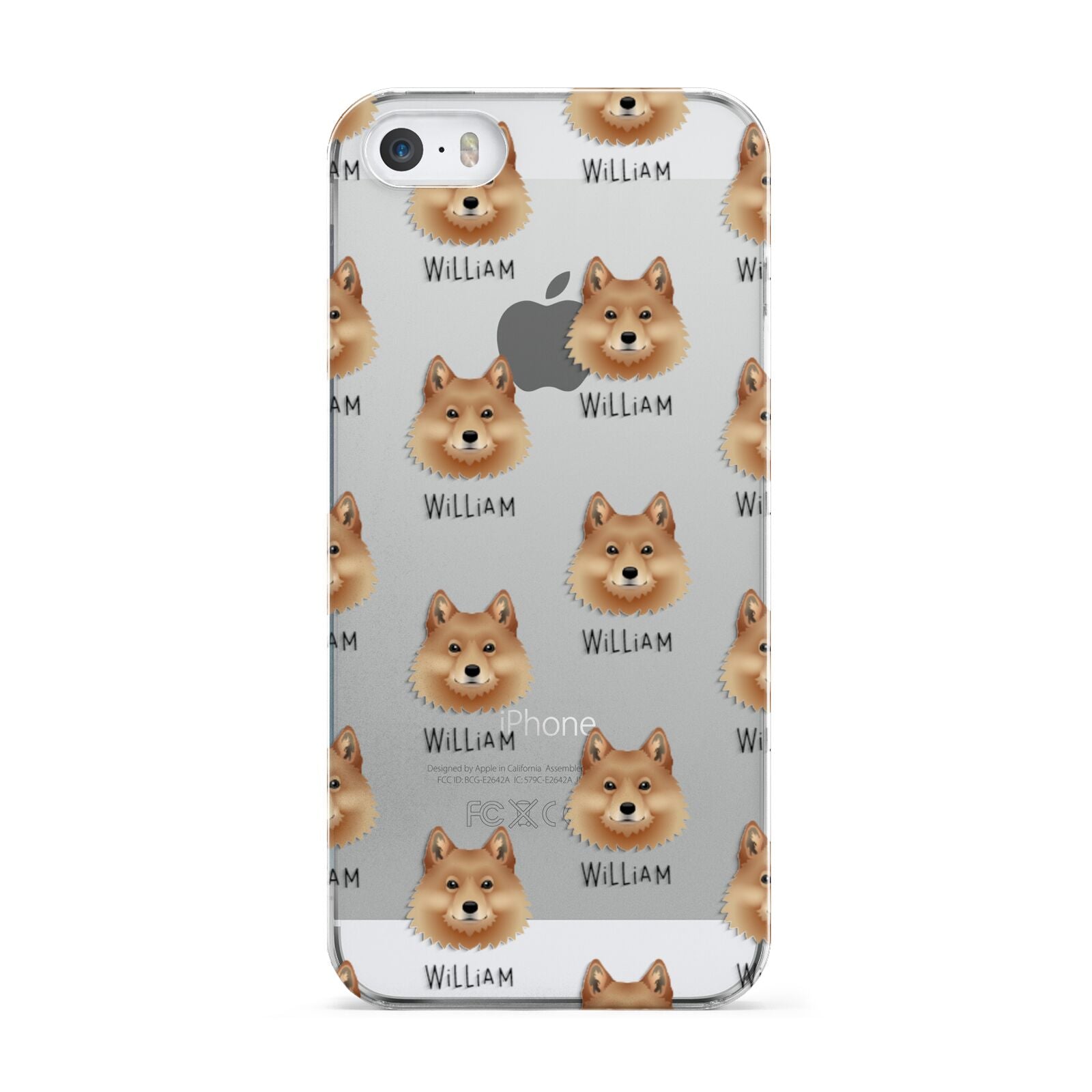 Finnish Spitz Icon with Name Apple iPhone 5 Case