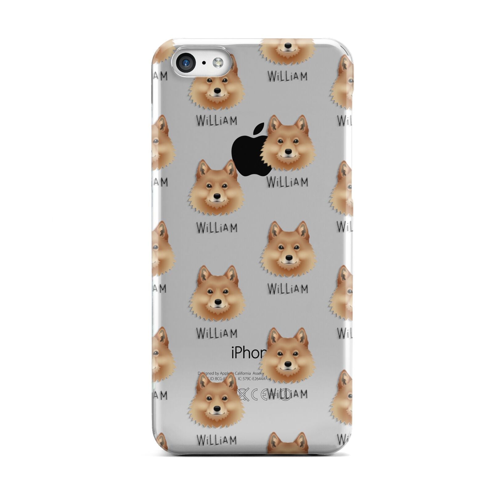 Finnish Spitz Icon with Name Apple iPhone 5c Case