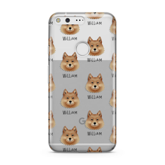 Finnish Spitz Icon with Name Google Pixel Case