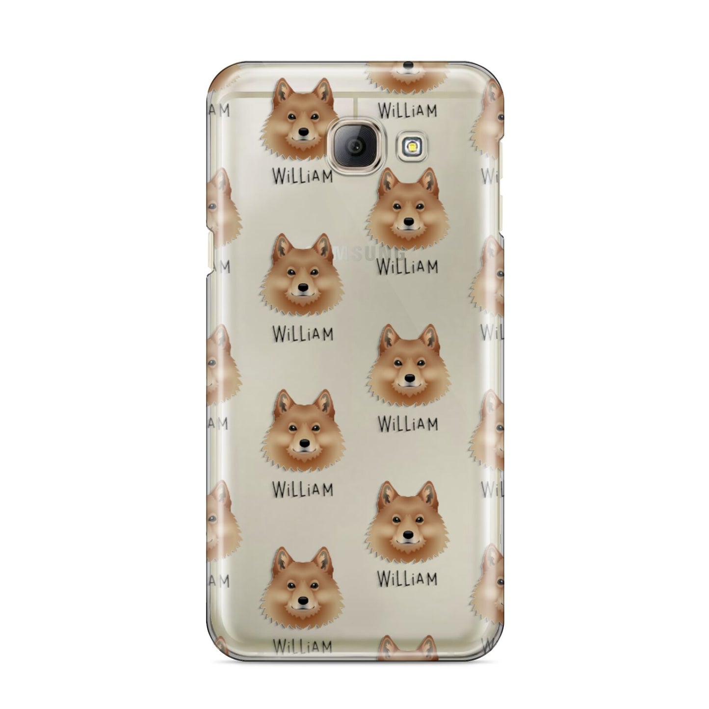 Finnish Spitz Icon with Name Samsung Galaxy A8 2016 Case