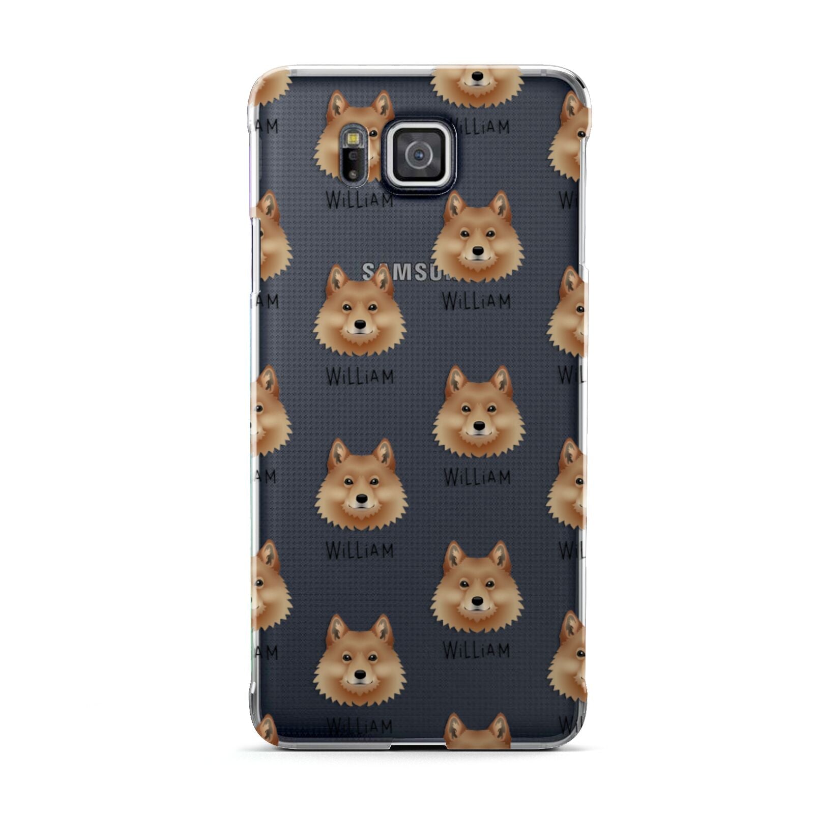 Finnish Spitz Icon with Name Samsung Galaxy Alpha Case