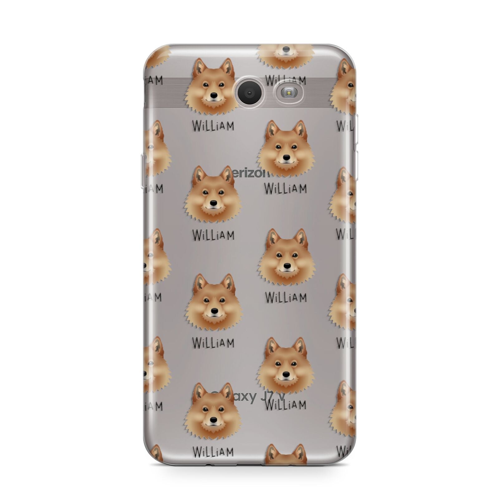 Finnish Spitz Icon with Name Samsung Galaxy J7 2017 Case