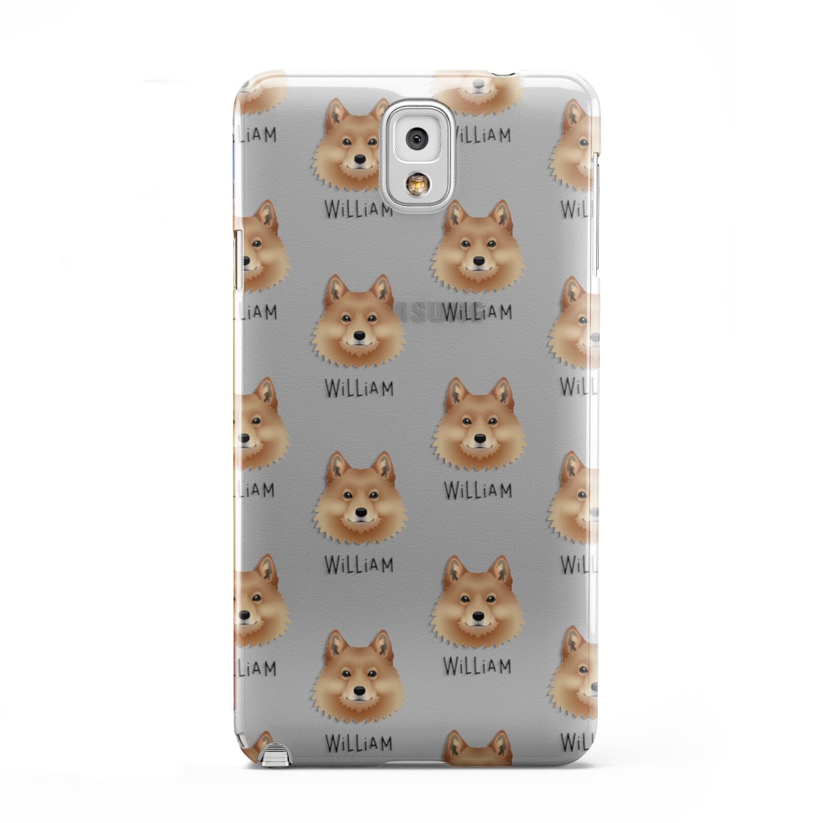 Finnish Spitz Icon with Name Samsung Galaxy Note 3 Case