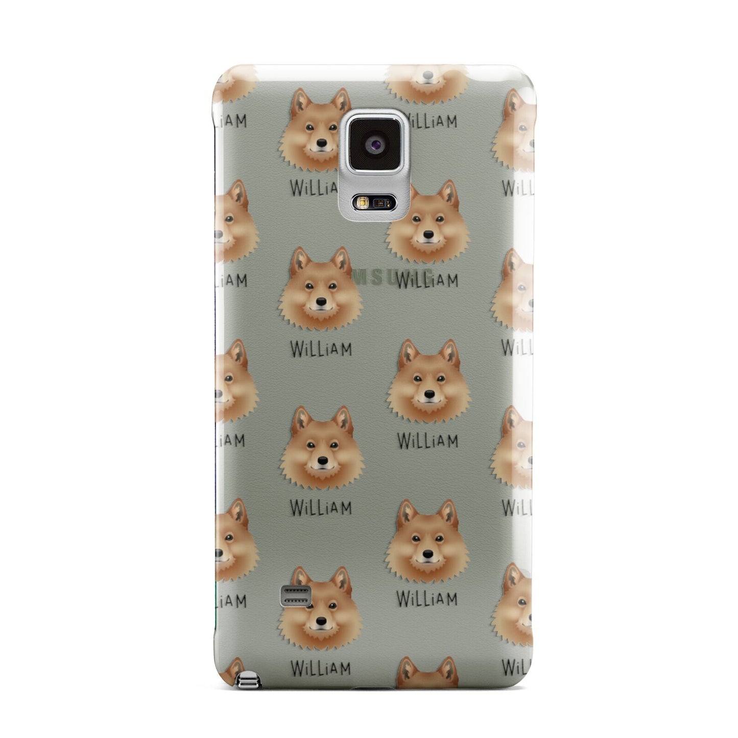 Finnish Spitz Icon with Name Samsung Galaxy Note 4 Case