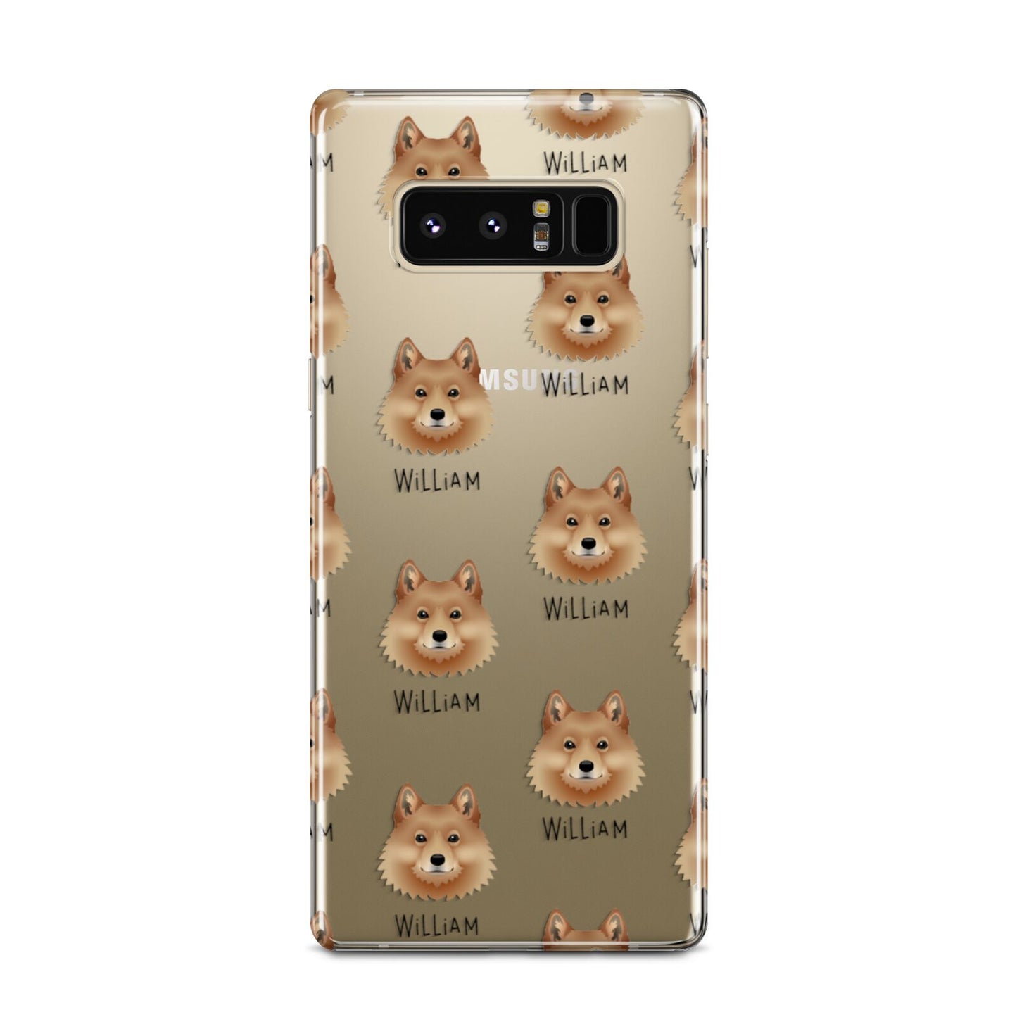 Finnish Spitz Icon with Name Samsung Galaxy Note 8 Case