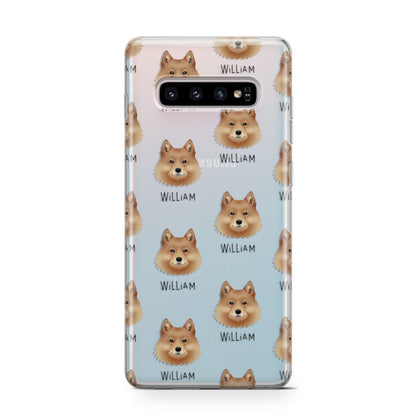 Finnish Spitz Icon with Name Samsung Galaxy S10 Case