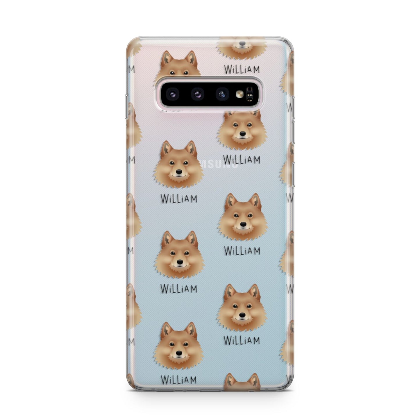 Finnish Spitz Icon with Name Samsung Galaxy S10 Plus Case