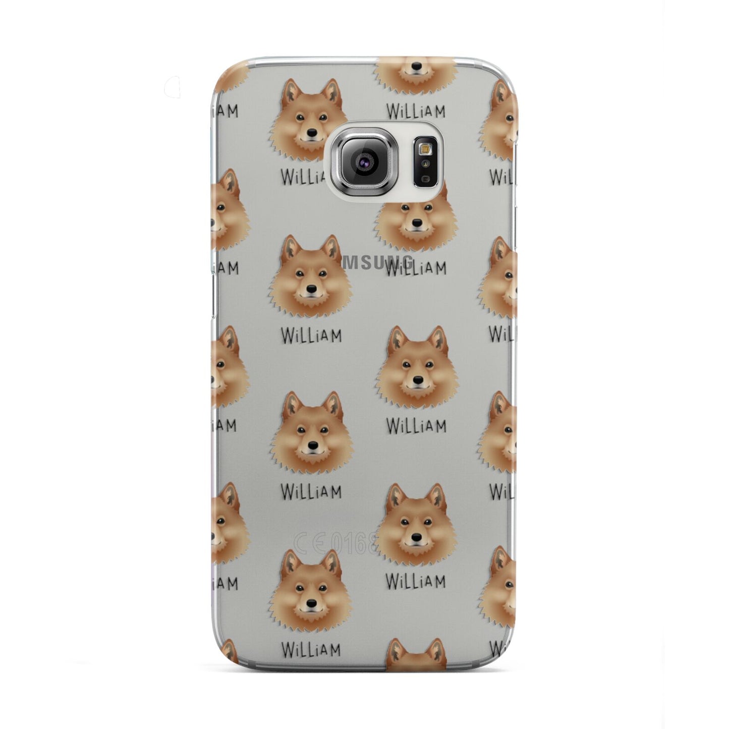Finnish Spitz Icon with Name Samsung Galaxy S6 Edge Case