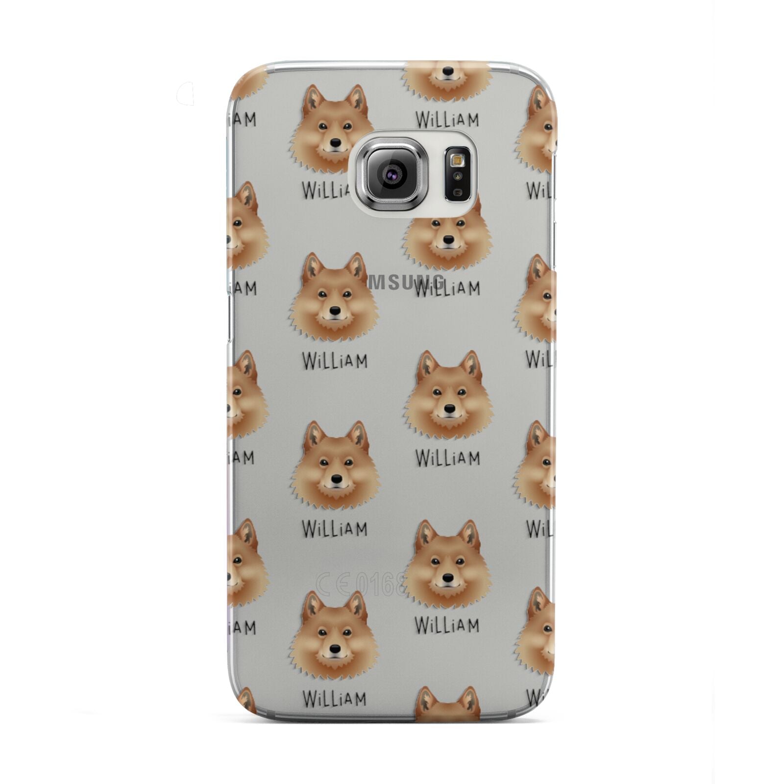 Finnish Spitz Icon with Name Samsung Galaxy S6 Edge Case