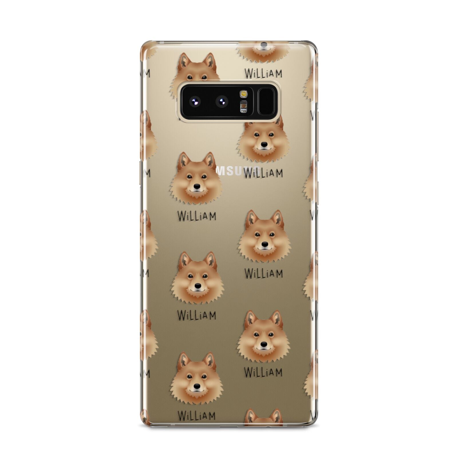 Finnish Spitz Icon with Name Samsung Galaxy S8 Case