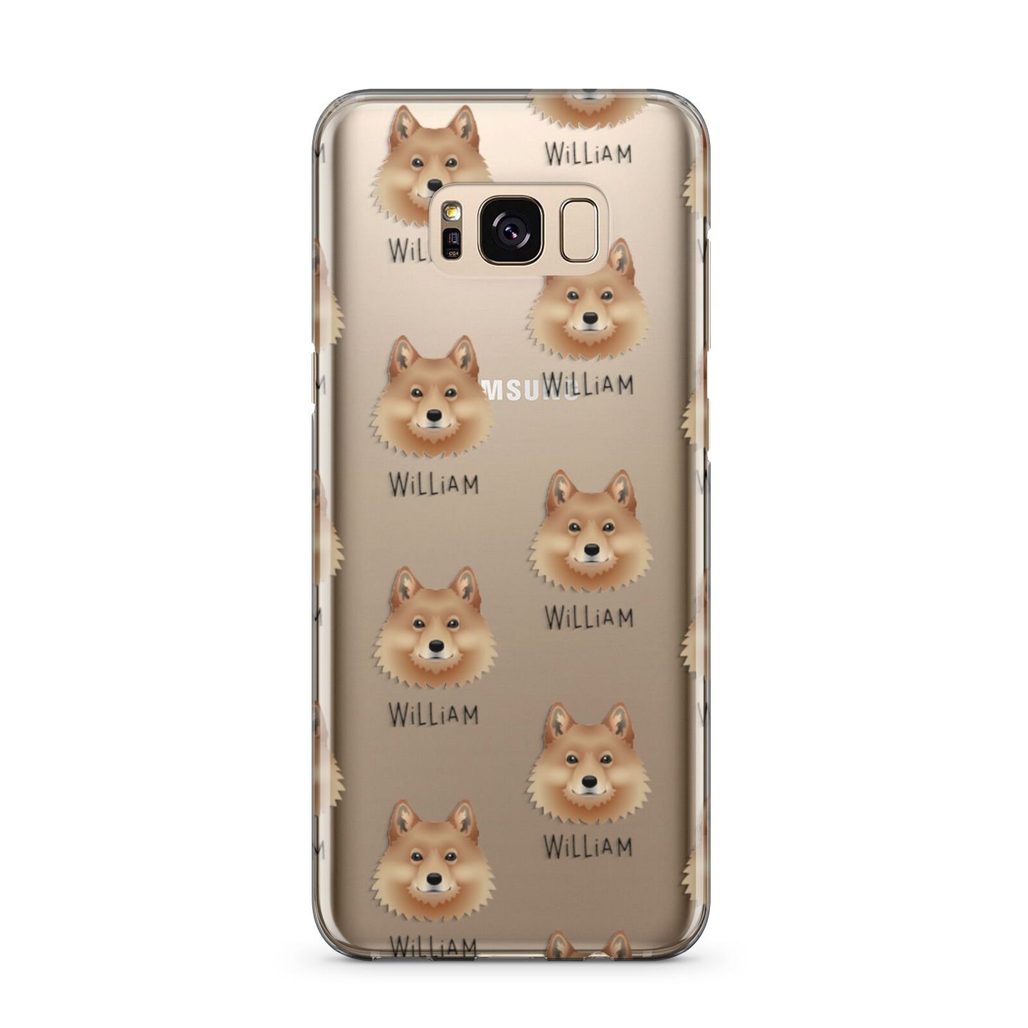 Finnish Spitz Icon with Name Samsung Galaxy S8 Plus Case