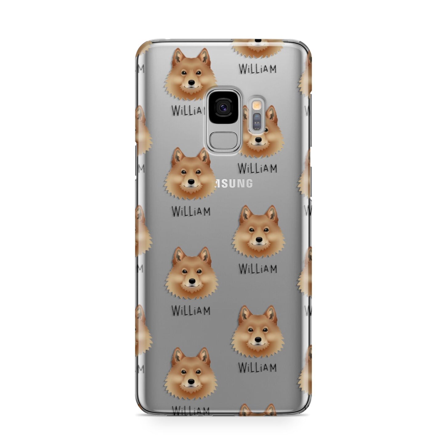 Finnish Spitz Icon with Name Samsung Galaxy S9 Case