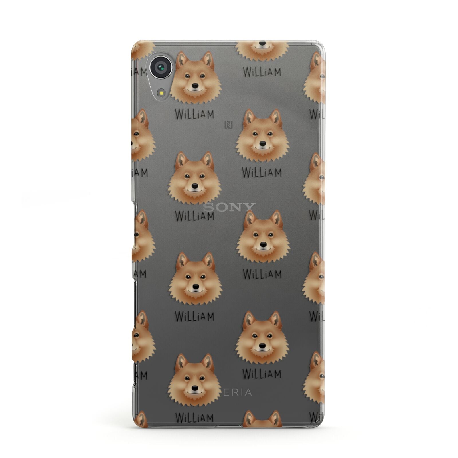 Finnish Spitz Icon with Name Sony Xperia Case