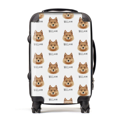 Finnish Spitz Icon with Name Suitcase