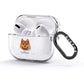 Finnish Spitz Personalised AirPods Glitter Case 3rd Gen Side Image