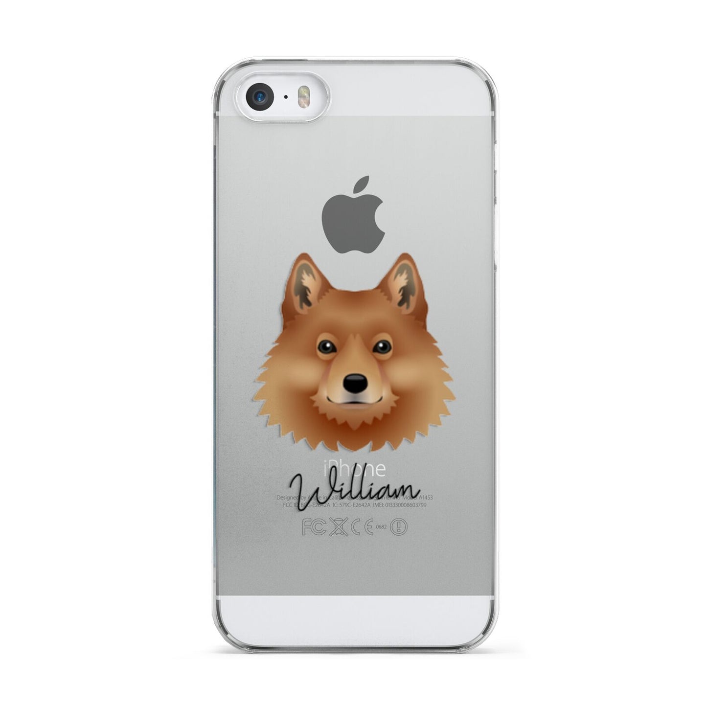 Finnish Spitz Personalised Apple iPhone 5 Case