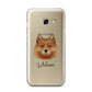 Finnish Spitz Personalised Samsung Galaxy A3 2017 Case on gold phone