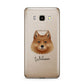 Finnish Spitz Personalised Samsung Galaxy J7 2016 Case on gold phone