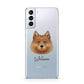 Finnish Spitz Personalised Samsung S21 Plus Phone Case